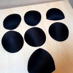 7 Pairs of Pad inserts for Bras. Variety of shapes: Round, Oval, Triangle. NEW.